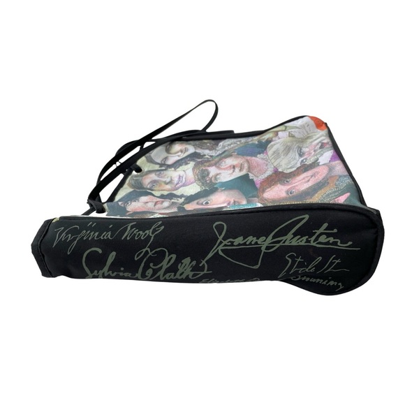 Literary Authors Art Tote Bag (Jane Austen, Woolf, Plath, Shelley, etc.), 11x12” - Picture 4 of 7